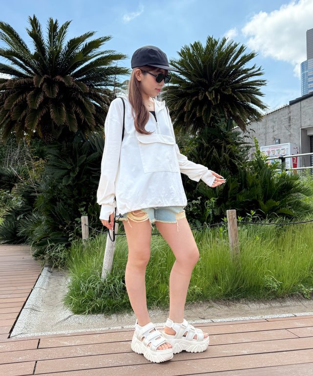 ホワイト　モデル：155cm　F着用 