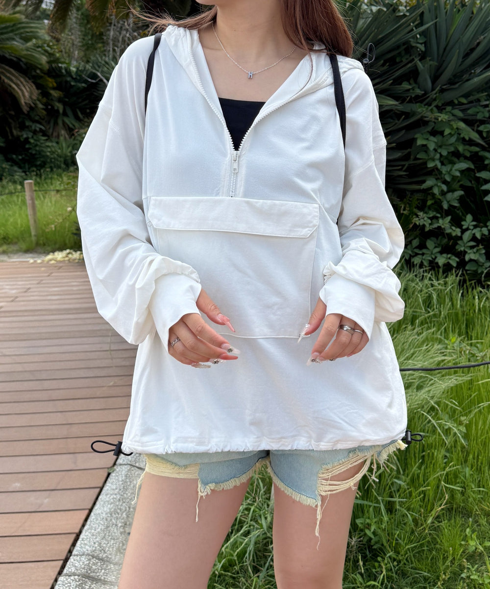 ホワイト　モデル：155cm　F着用 