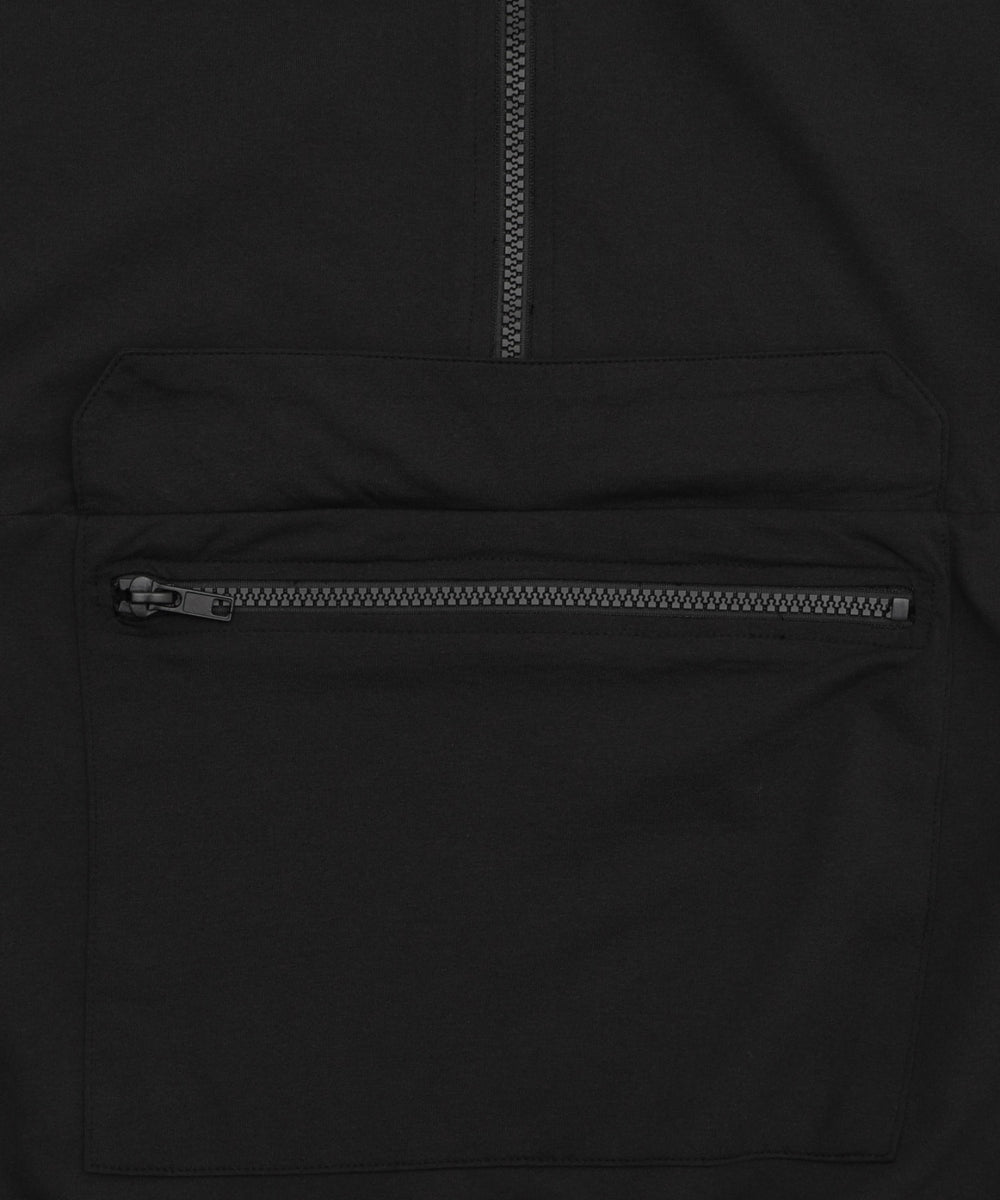 ハーフジップアノラックパーカー