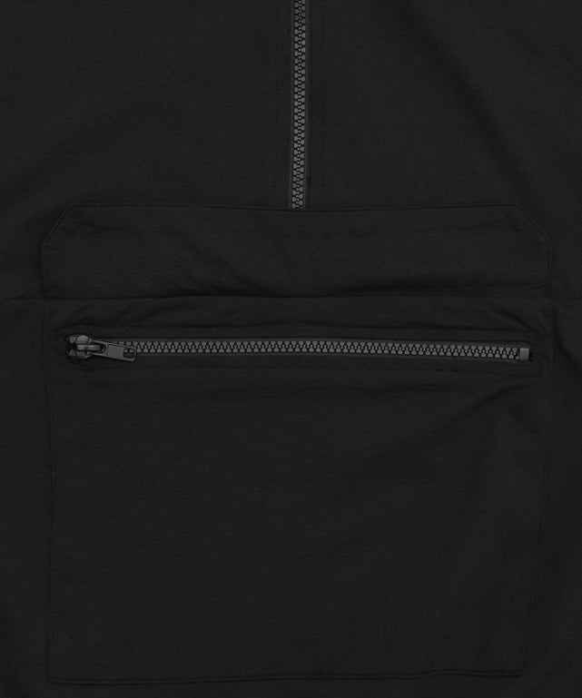 ハーフジップアノラックパーカー