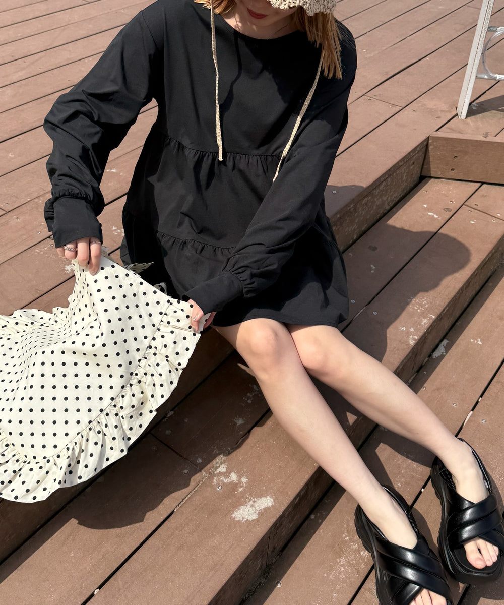 ブラック　モデル：155cm F着用