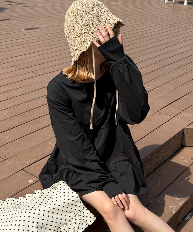 ブラック　モデル：155cm F着用