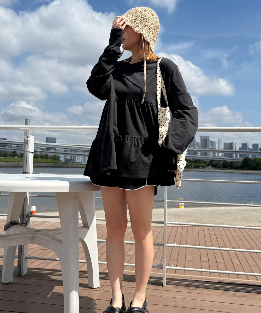 ブラック　モデル：155cm F着用