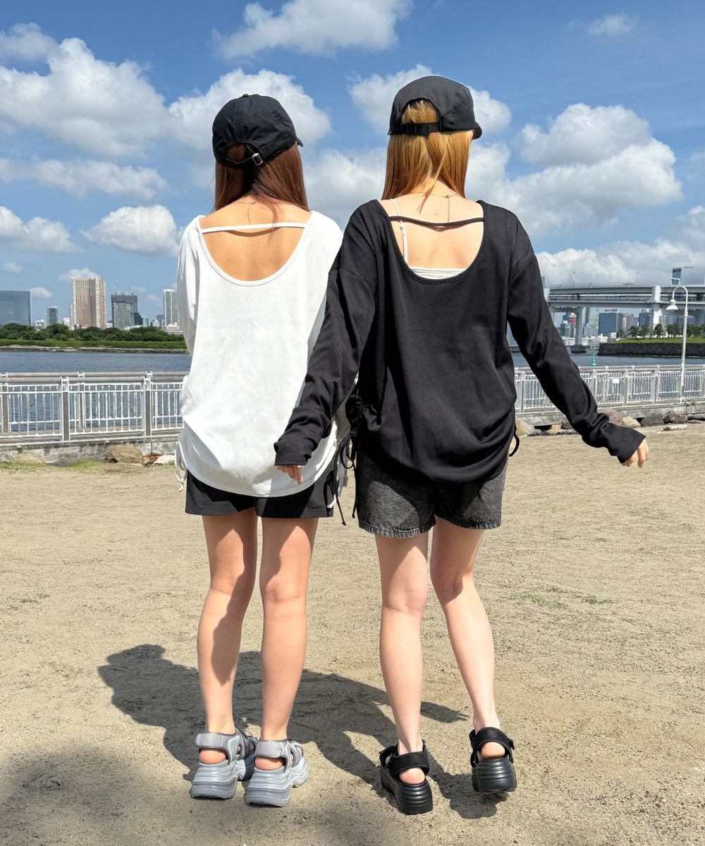 リブドロストデザイントップス