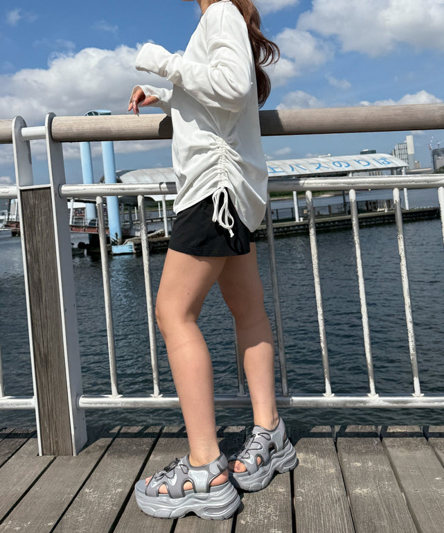 ホワイト　モデル：155cm F着用