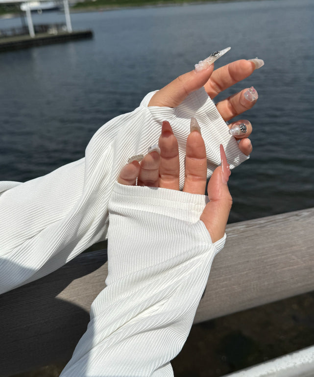 リブドロストデザイントップス