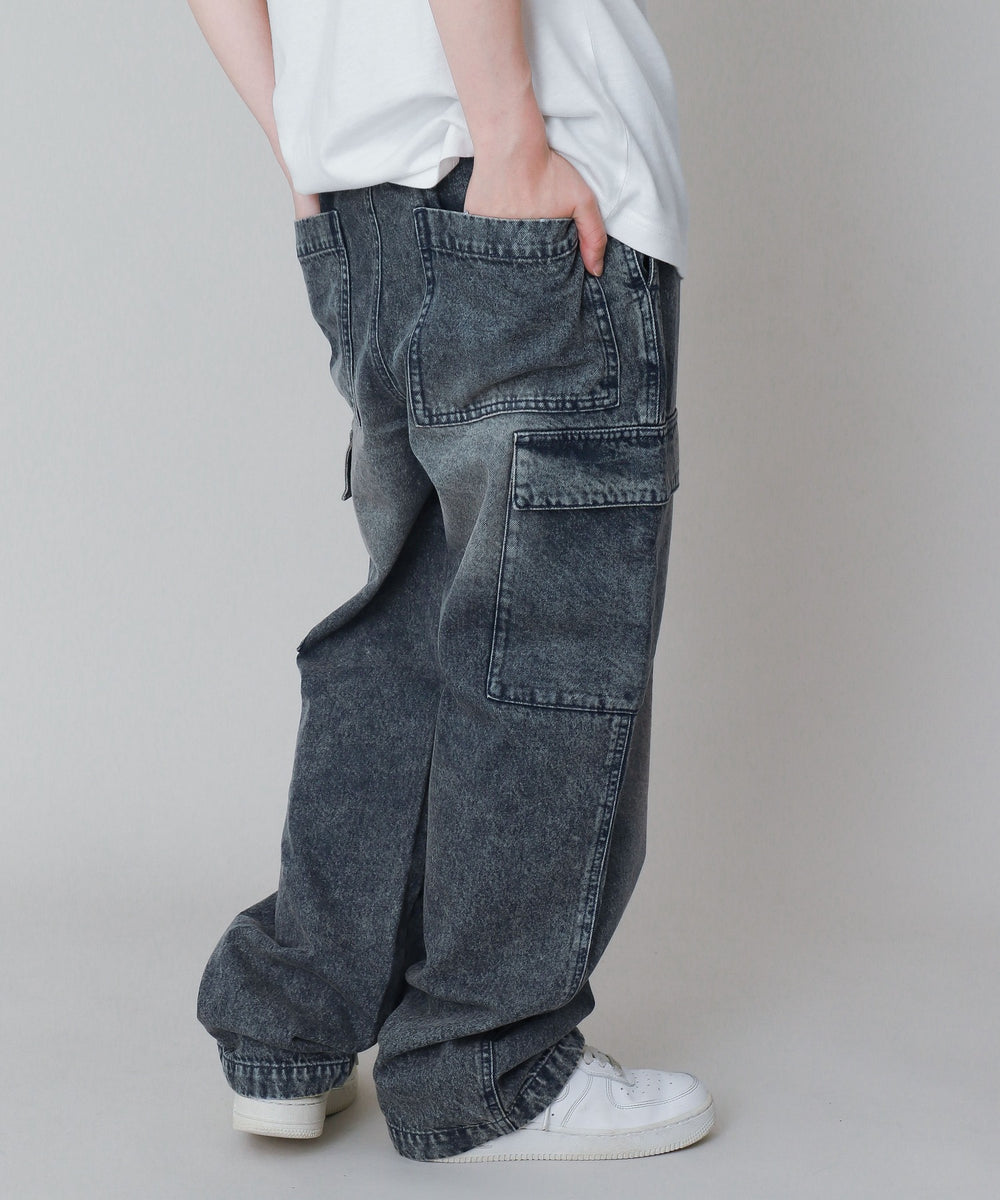 デニム中濃加工　モデル:150cm サイズ150