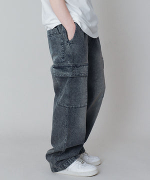 デニム中濃加工　モデル:150cm サイズ150