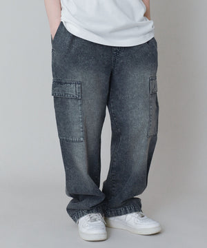 デニム中濃加工　モデル:150cm サイズ150