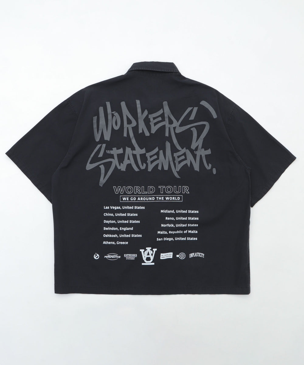 ミリタリーハーフスリーブシャツ