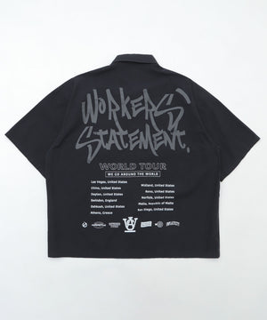 ミリタリーハーフスリーブシャツ