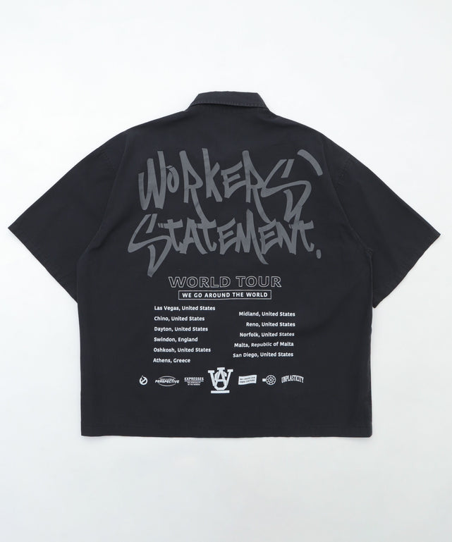 ミリタリーハーフスリーブシャツ