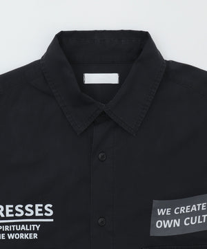 ミリタリーハーフスリーブシャツ