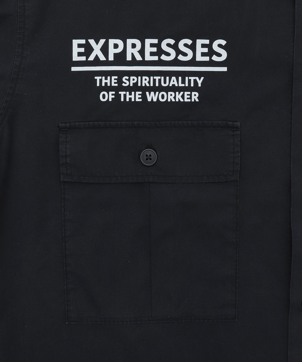 ミリタリーハーフスリーブシャツ