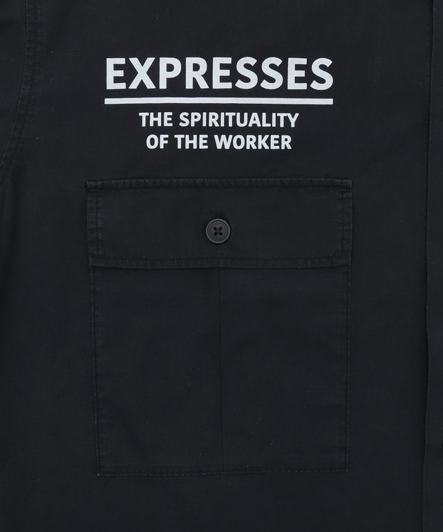 ミリタリーハーフスリーブシャツ