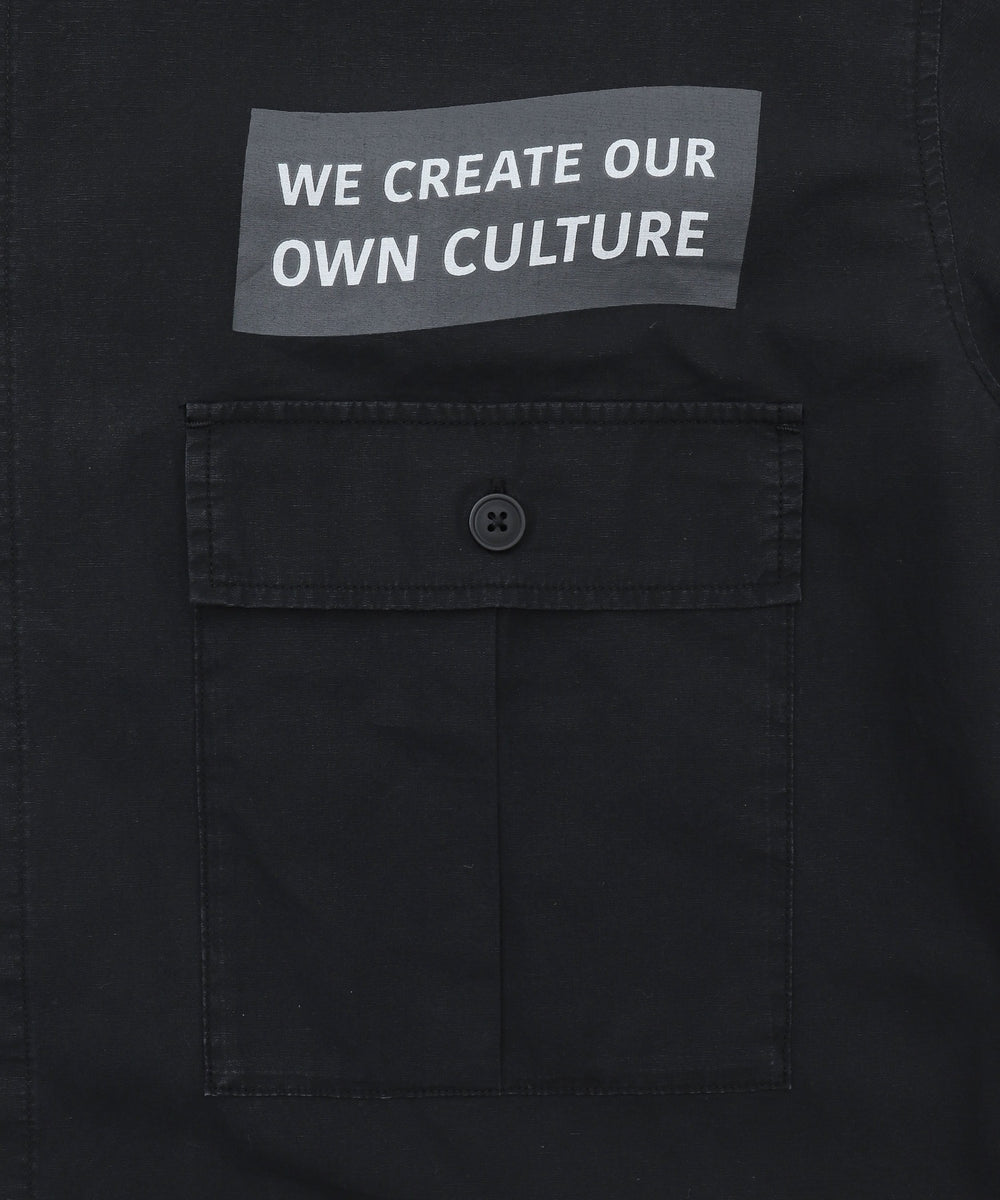 ミリタリーハーフスリーブシャツ