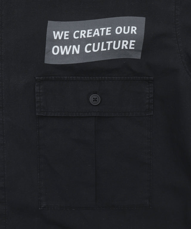 ミリタリーハーフスリーブシャツ