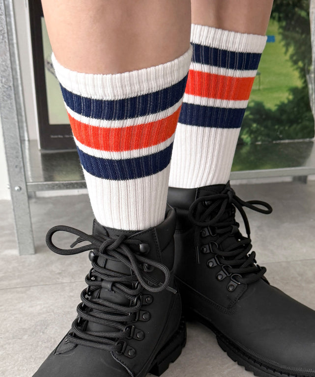 ラインソックス（R）　/ネイビー