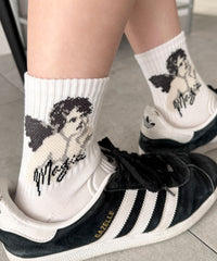 デザインパイルクルーソックス（14㎝）