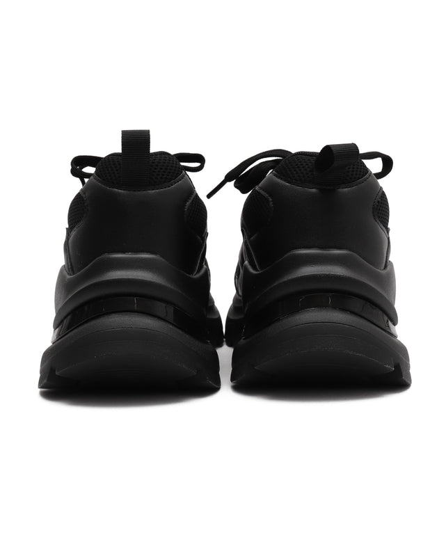 PUメッシュヒールダッドスニーカー