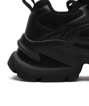 PUメッシュヒールダッドスニーカー