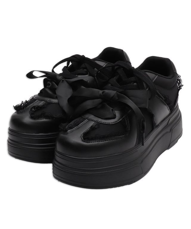 ダブルリボンフリルスニーカー