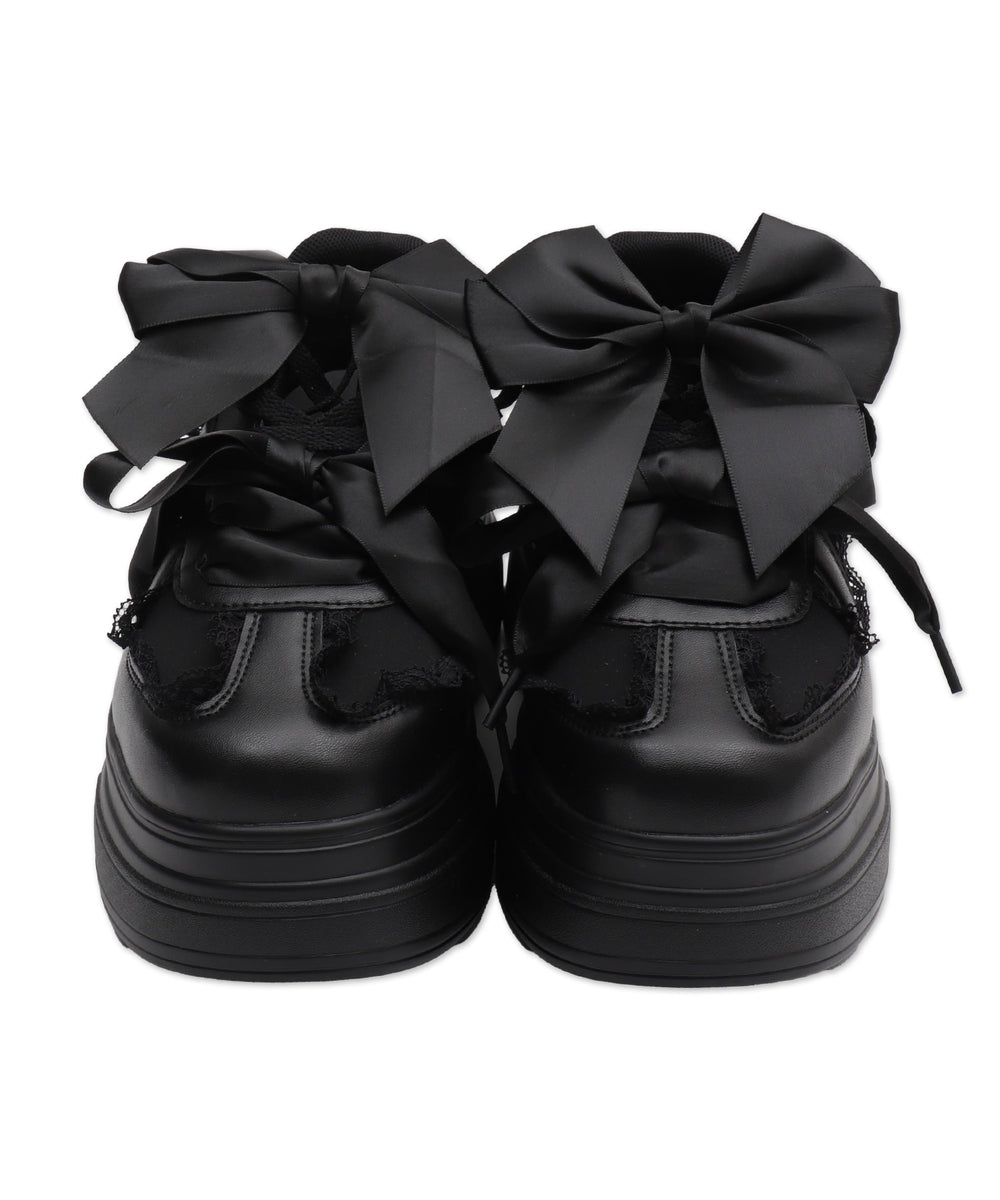 ダブルリボンフリルスニーカー