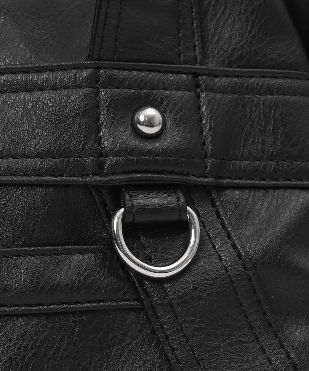 PUボストンバッグ