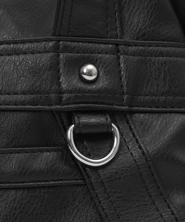 PUボストンバッグ