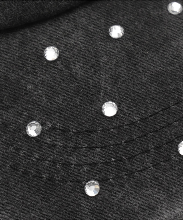 ロゴラインストーンキャップ