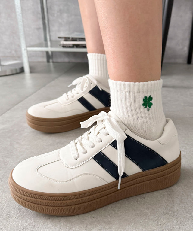 刺繍アンクルパイルソックス(23-25cm)/柄3