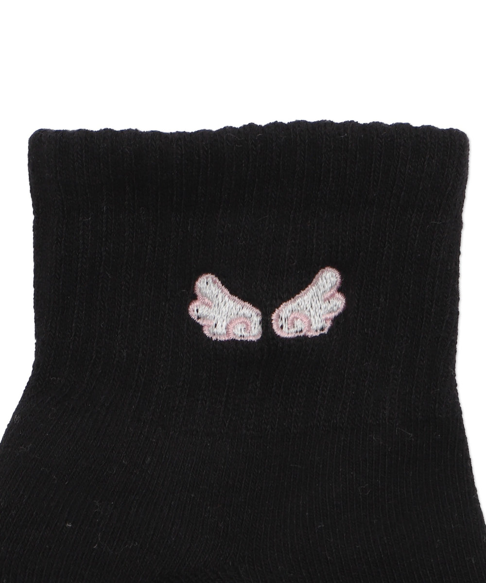刺繍アンクルパイルソックス(23-25cm)