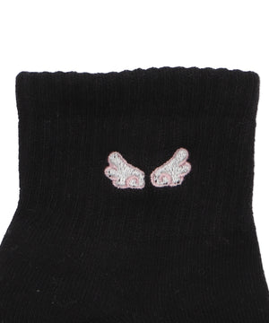 刺繍アンクルパイルソックス(23-25cm)
