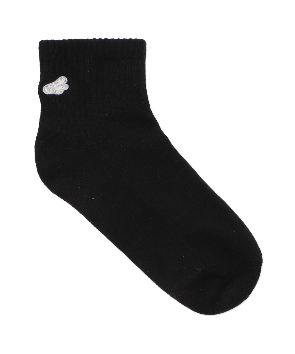 バック刺繍アンクルパイルソックス(23-25cm)