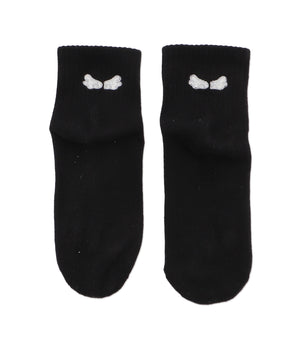 バック刺繍アンクルパイルソックス(23-25cm)