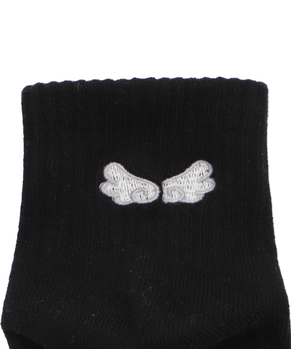 バック刺繍アンクルパイルソックス(23-25cm)