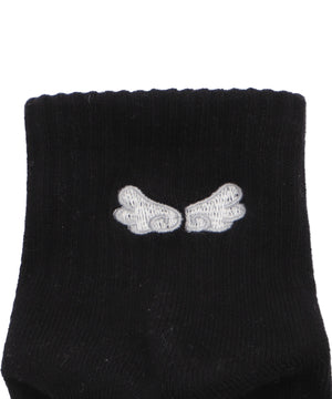 バック刺繍アンクルパイルソックス(23-25cm)