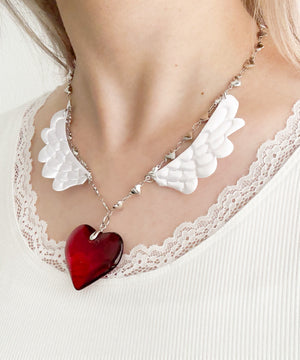 LBIG羽ハートチェーンネックレス｜WEGO（ウィゴー） – WEGO