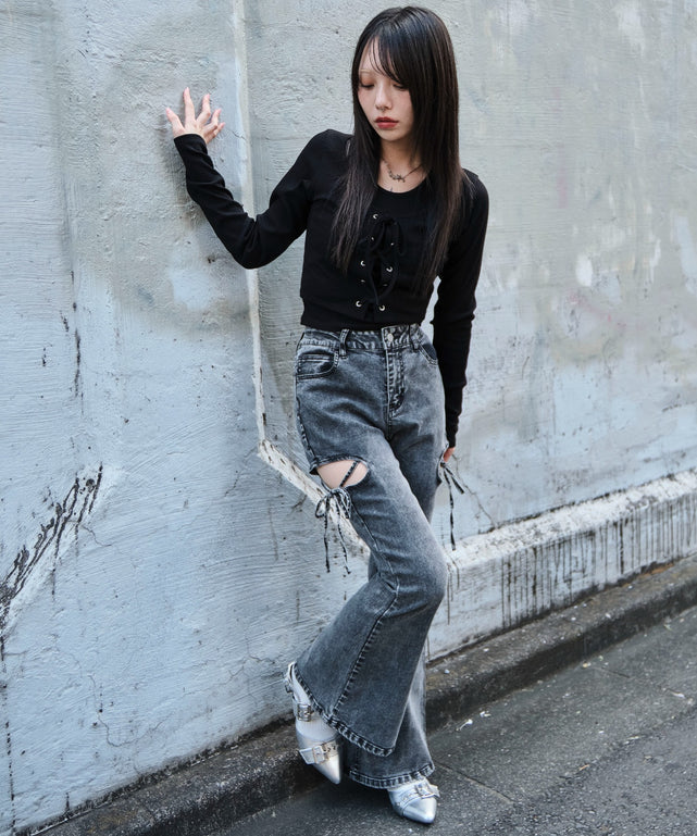 デニムブラックソノタ モデル：159cm M着用