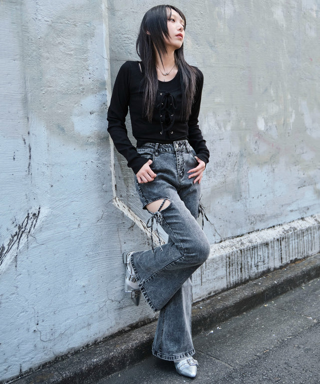 デニムブラックソノタ モデル：159cm M着用
