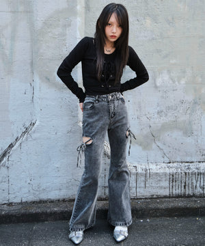 デニムブラックソノタ モデル：159cm M着用