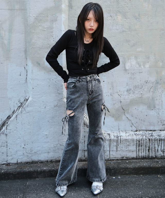 デニムブラックソノタ モデル：159cm M着用