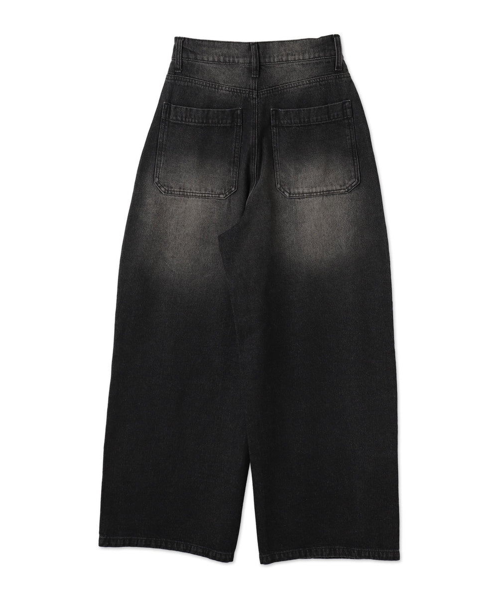 ヴィンテージウォッシュダブルニーバギーパンツ