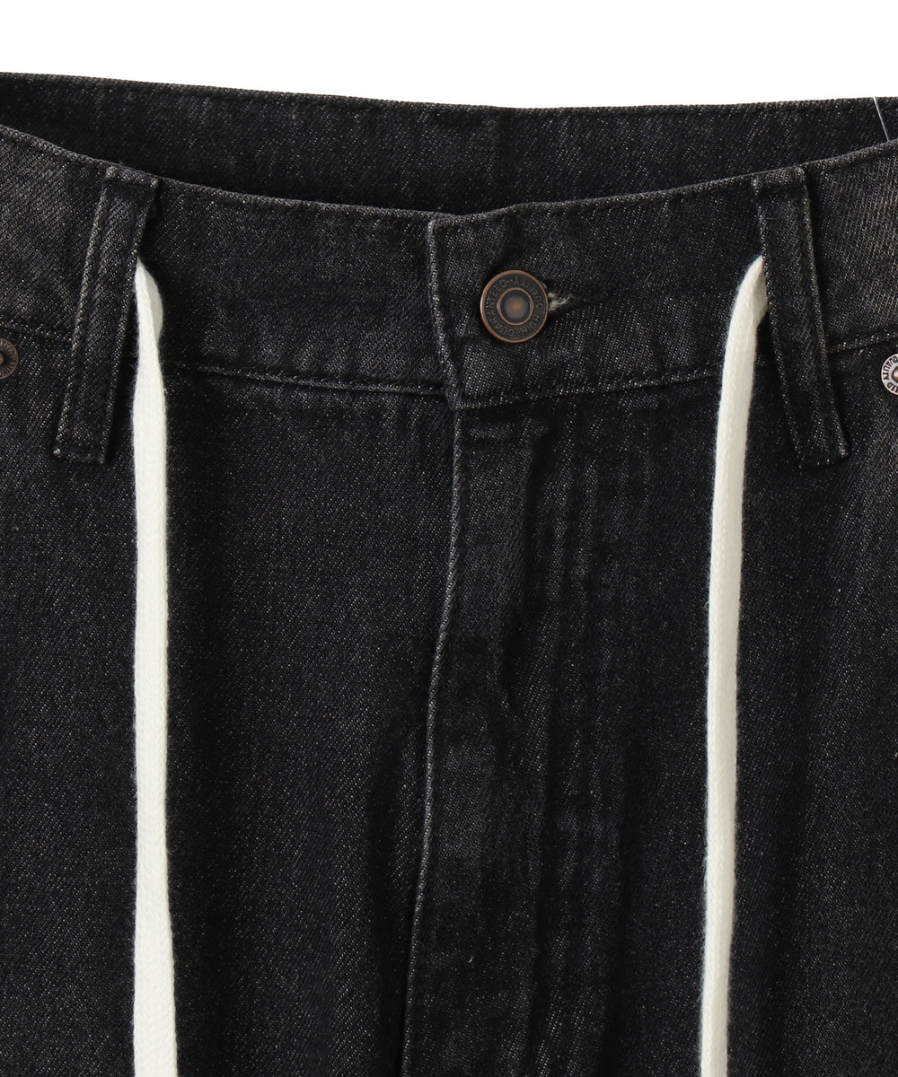 ヴィンテージウォッシュダブルニーバギーパンツ