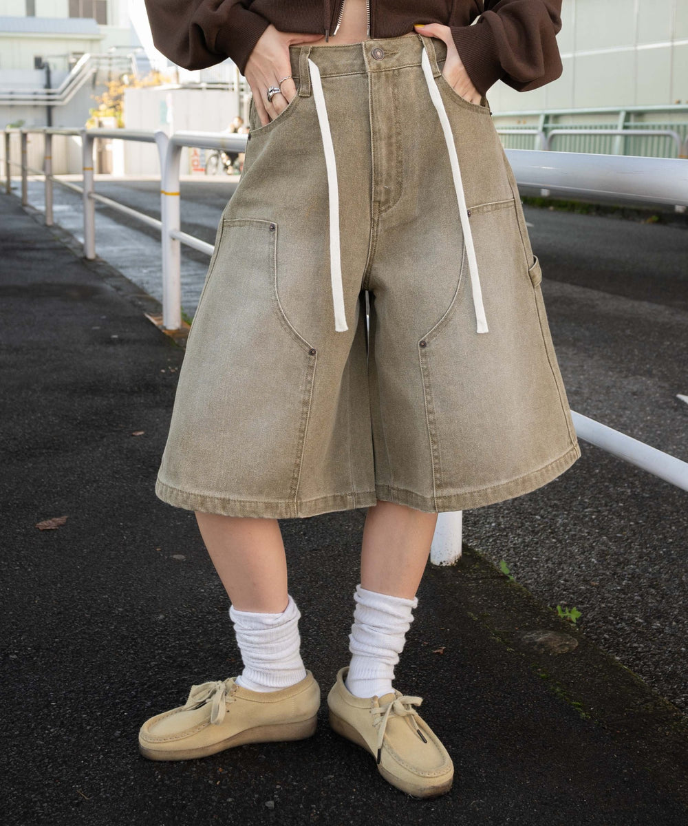 ダックベージュ モデル：155cm M着用