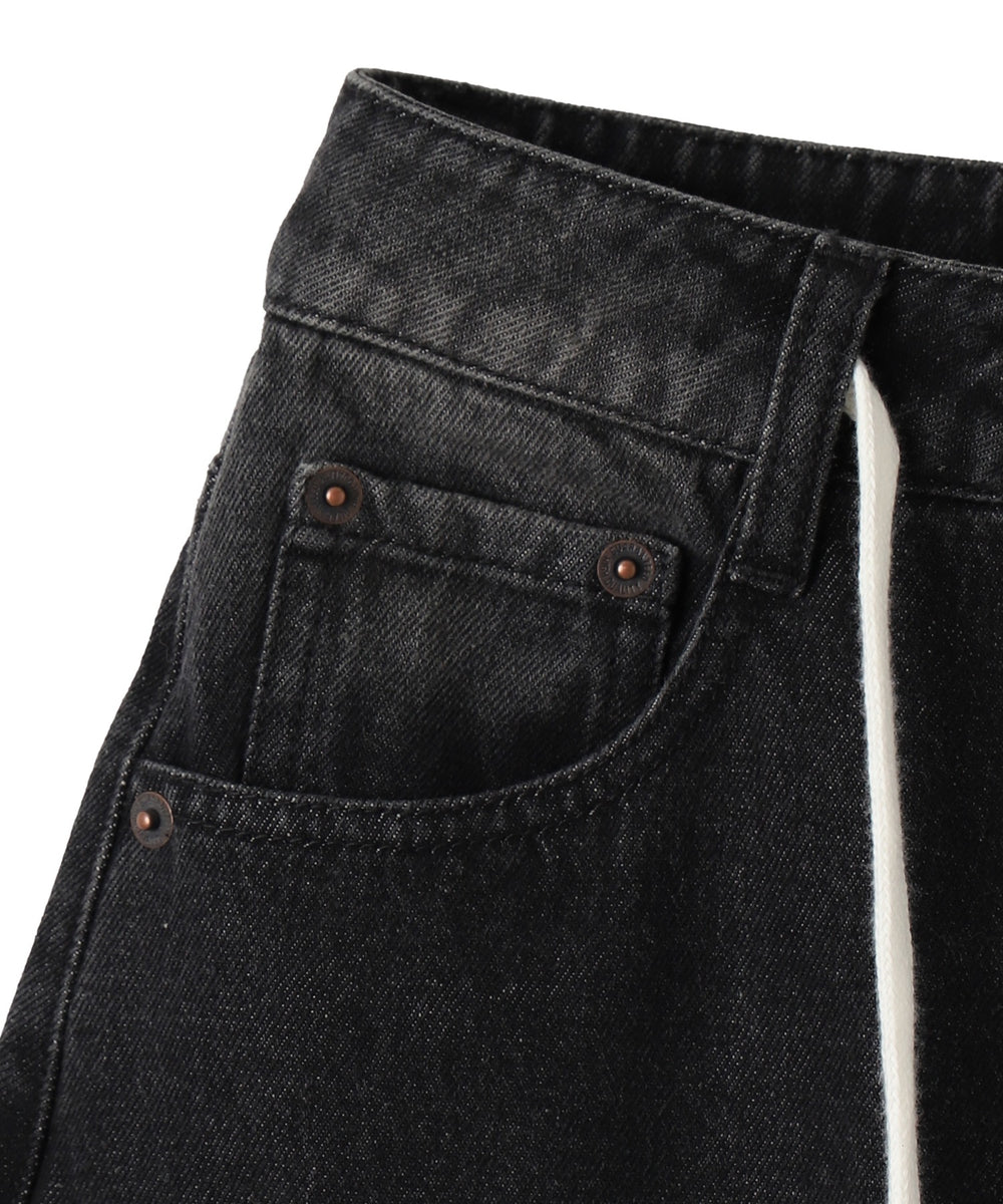 ウエストドロストダブルニーバギーハーフパンツ