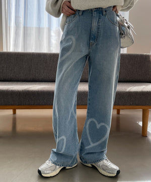 デニム淡　モデル:155cm M着用