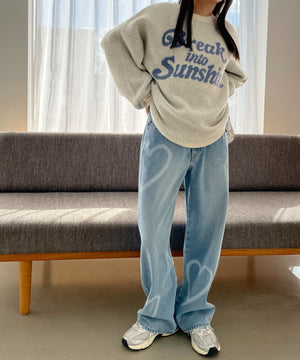 デニム淡　モデル:155cm M着用