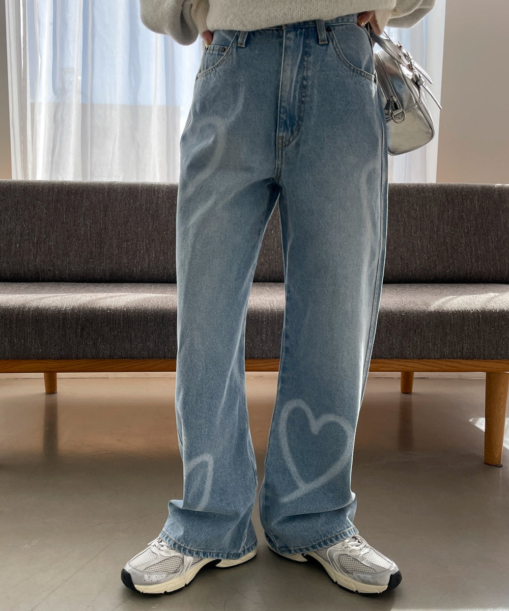 デニム淡　モデル:155cm M着用