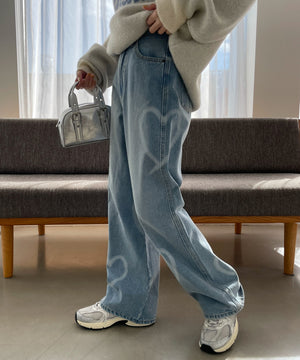 デニム淡　モデル:155cm M着用